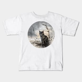 Experience the Magic of Fantasy Cat Warrior Designs Kids T-Shirt